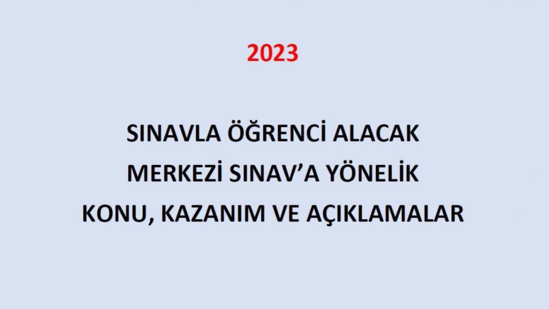 2023 Yılında Gerçekleştirilecek 